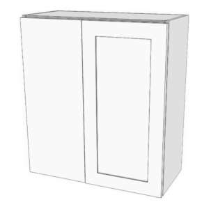 Wall corner blind right cabinet. 24" to 33" wide 12" deep, 30" high. Door on right with 12" blind panel on left. Designed to install 3" away from wall corner. Must be installed minimum 1" off wall corner. Modifying cabinet width modifies door width. Panel size will stay the same. 2 adjustable shelves.
